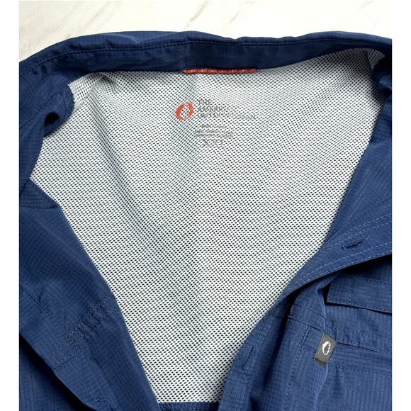 The American Outdoorsman Fishing Blue Button Up Mens Top Size XXL Short Sleeve - Picture 11 of 11